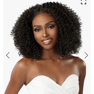 Sensationnel Bare Lace Short Curly Glueless Wig HD Pre Plucked Darkest Brown #2